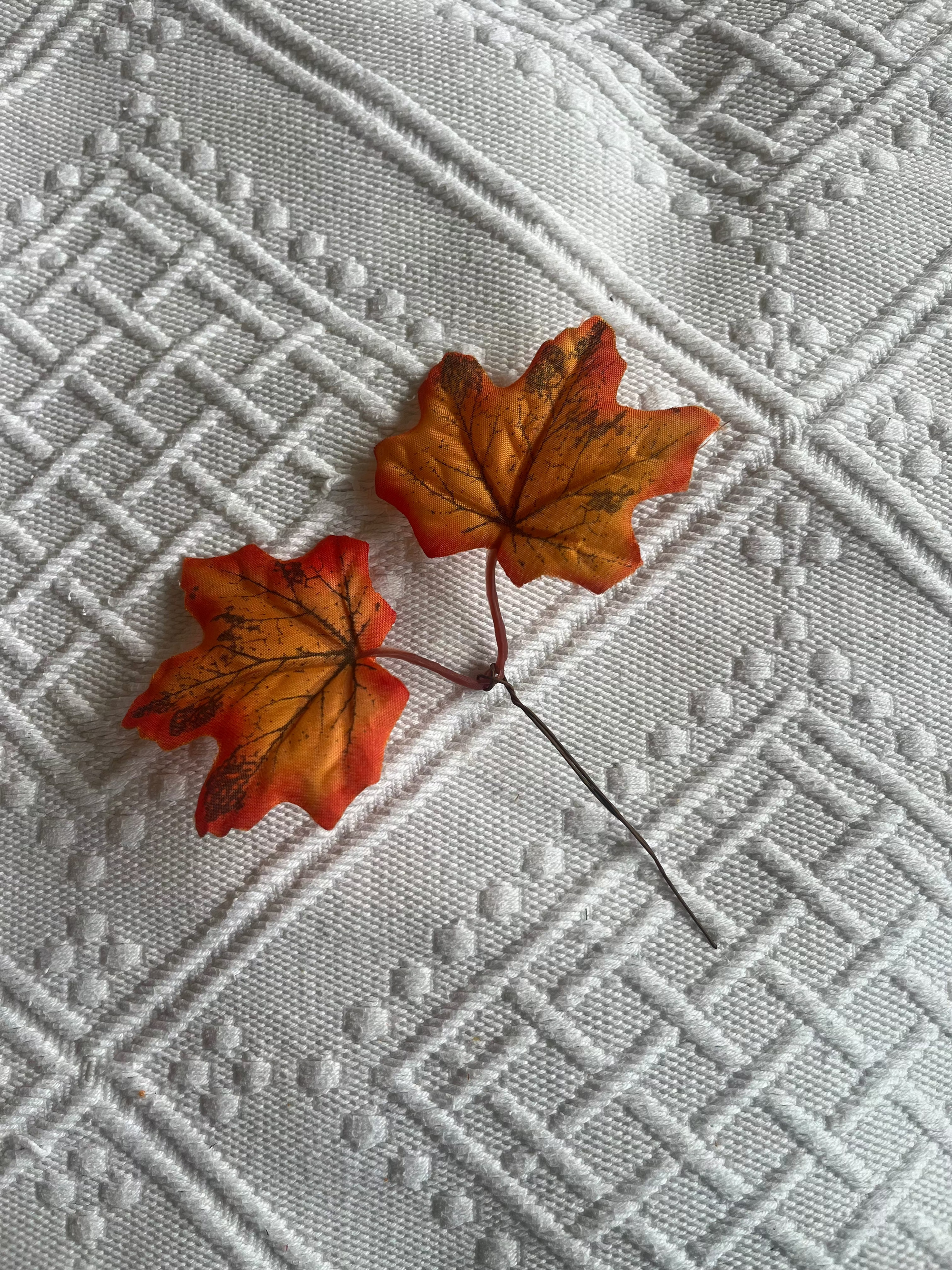 Orange Autumn Leaf (Singular)