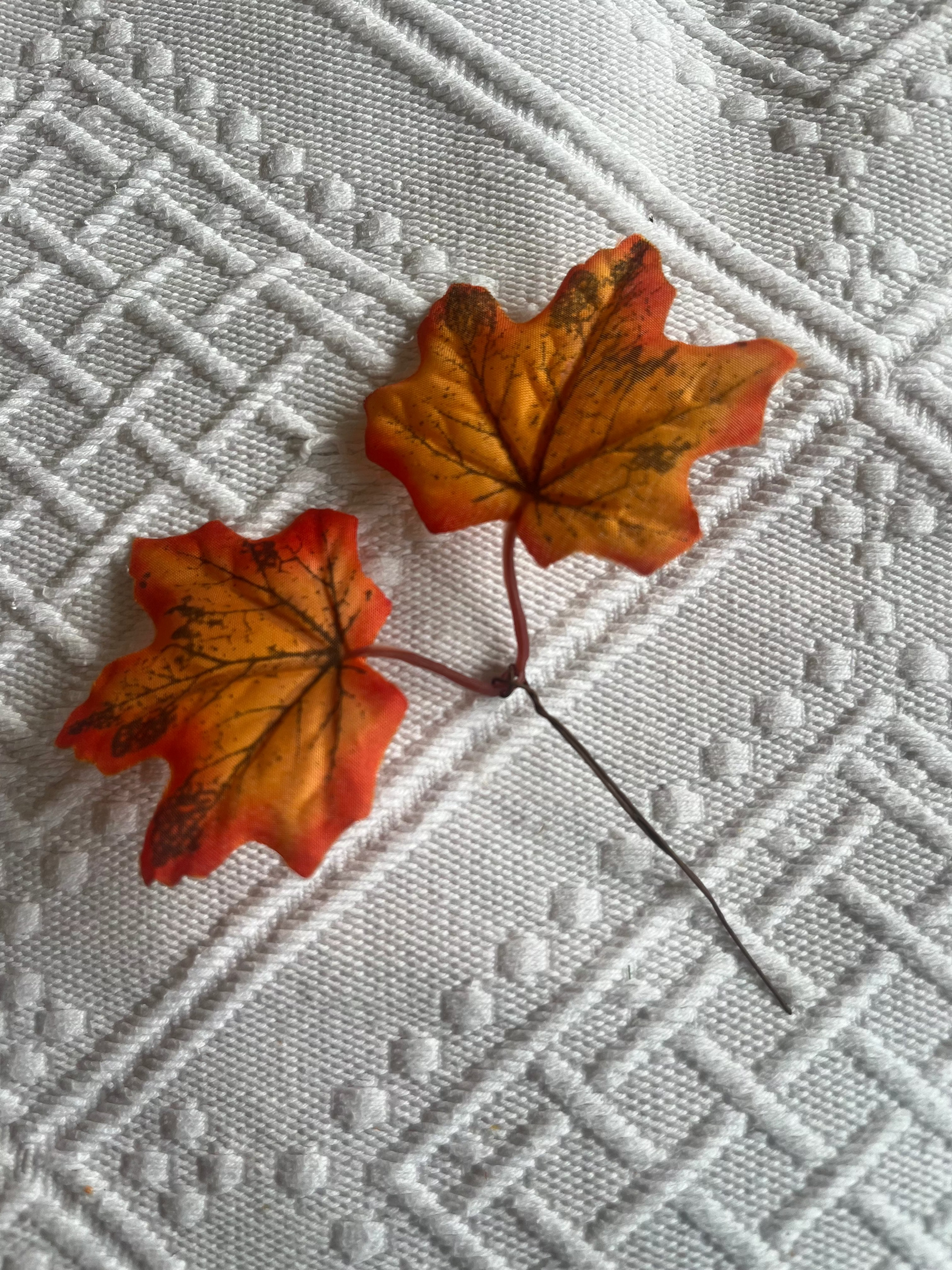 Orange Autumn Leaf (Singular)