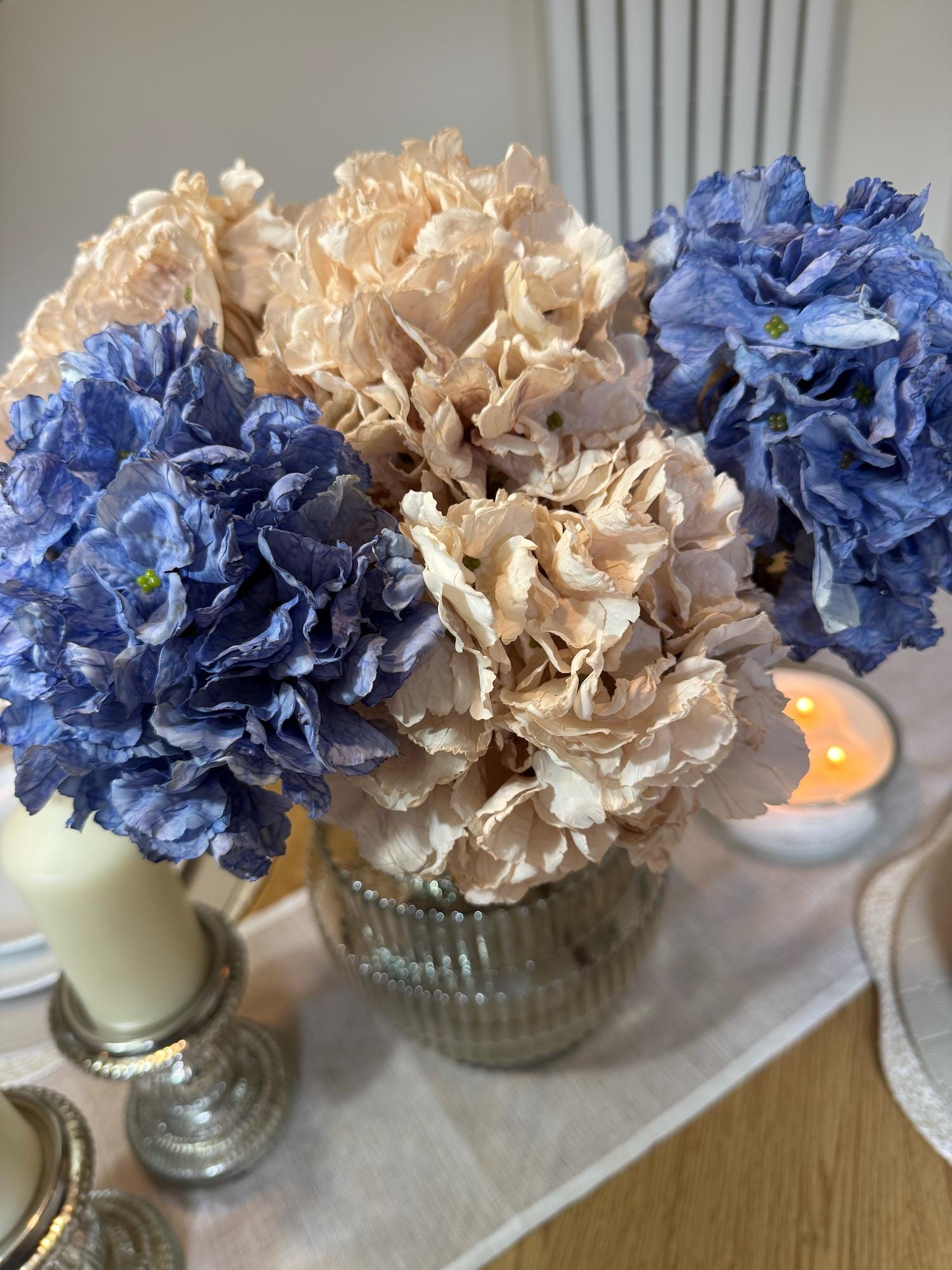 Beige Dried Hydrangeas