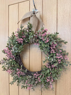 40cm Pink Flower Wreath