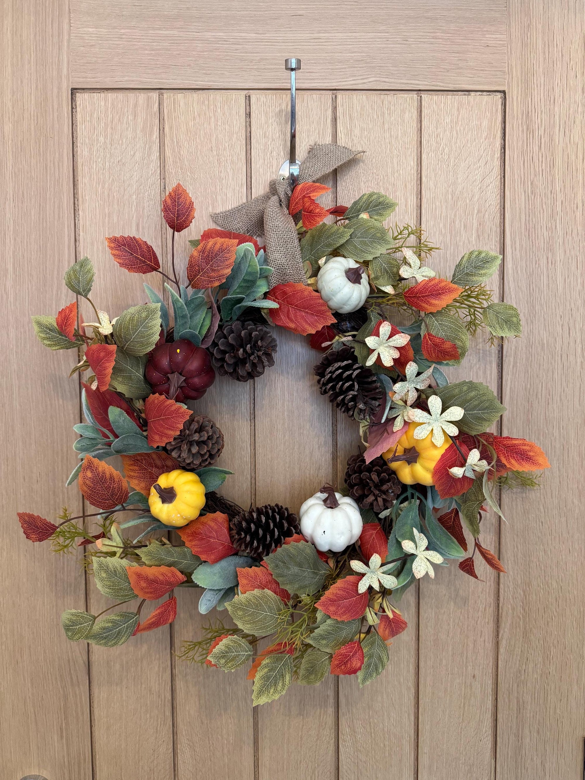 60cm Autumn Pumpkin Wreath