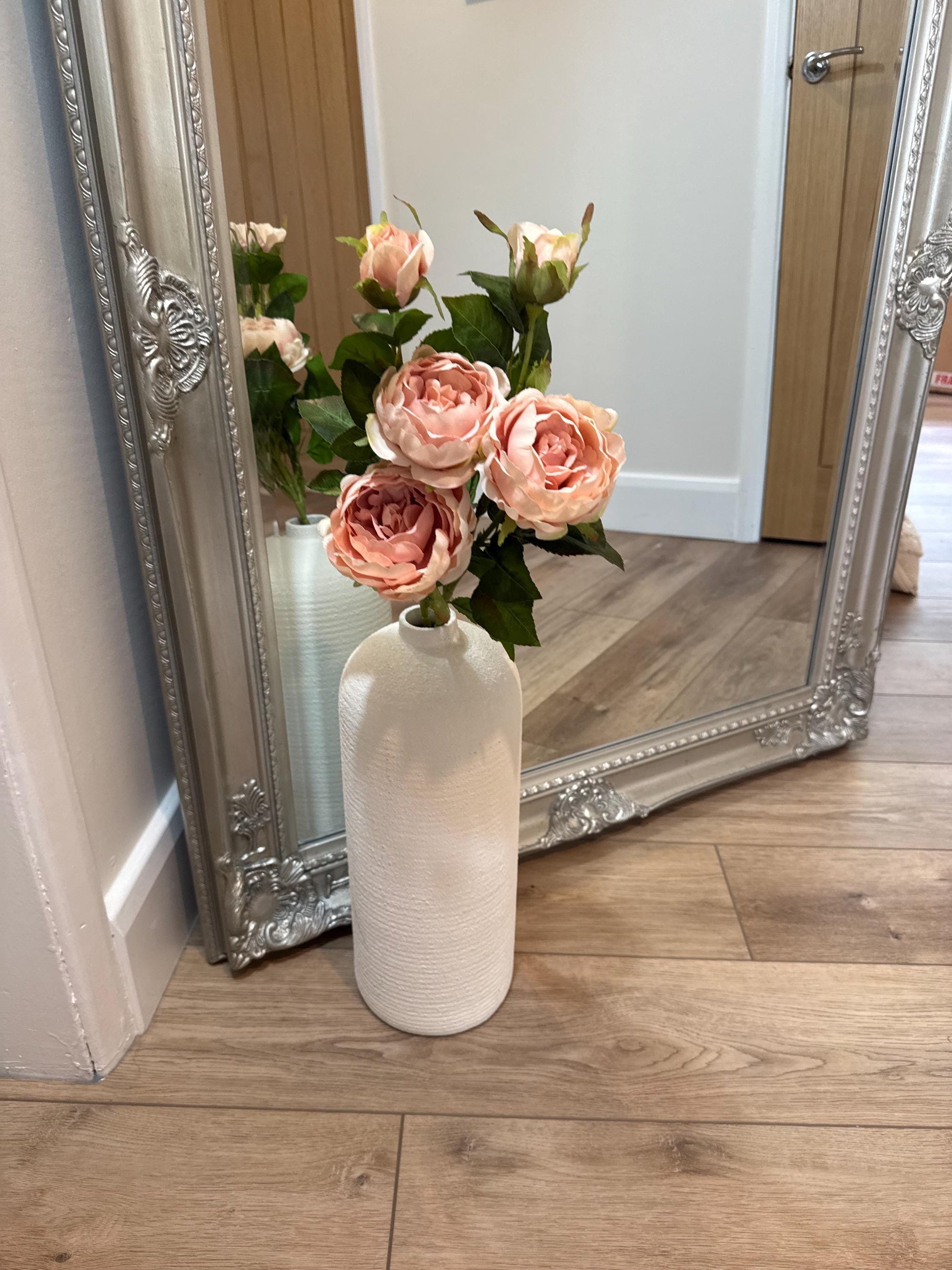 Real Touch Pink Triple Stem Rose