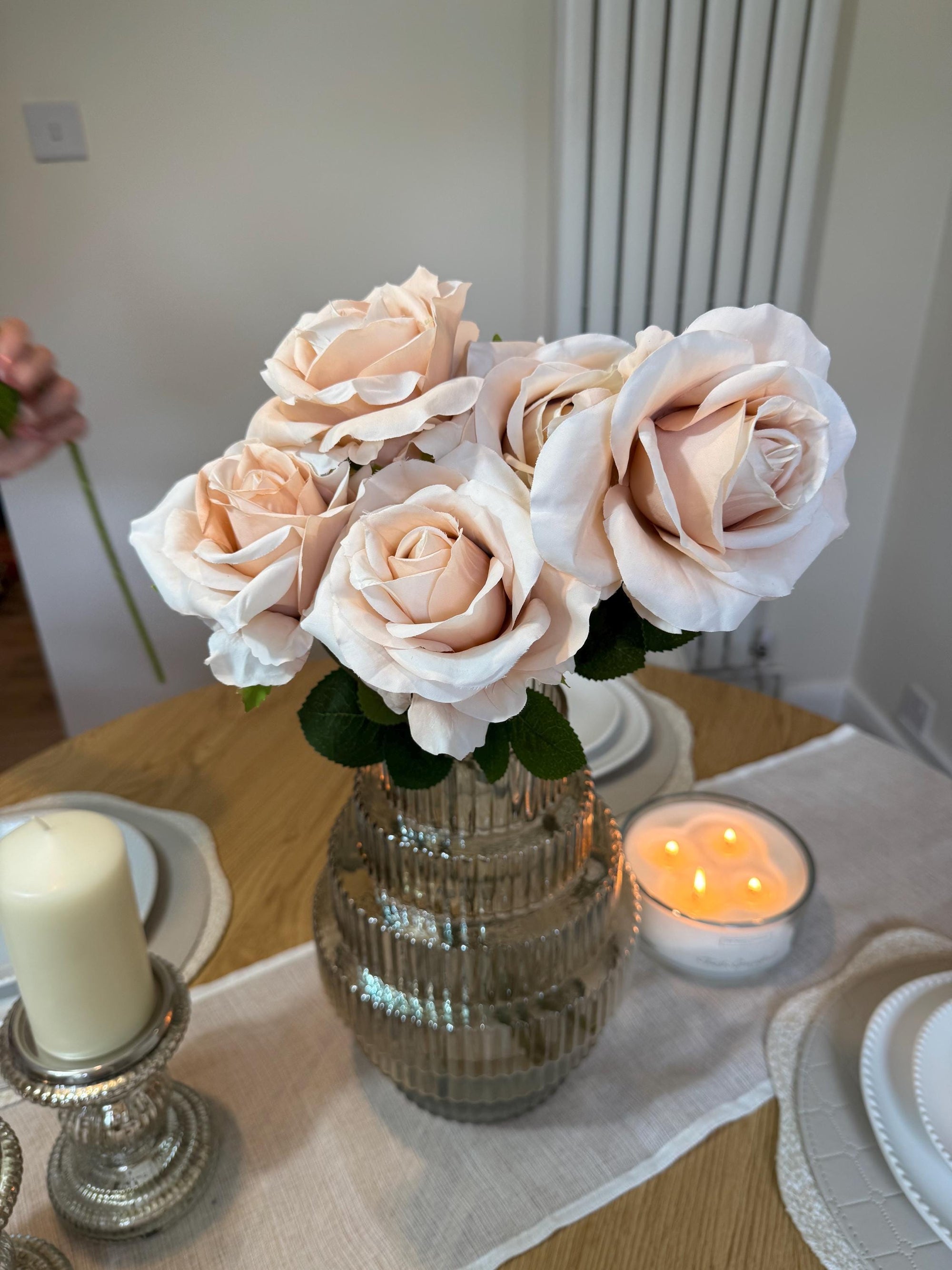 Large Champagne Rose