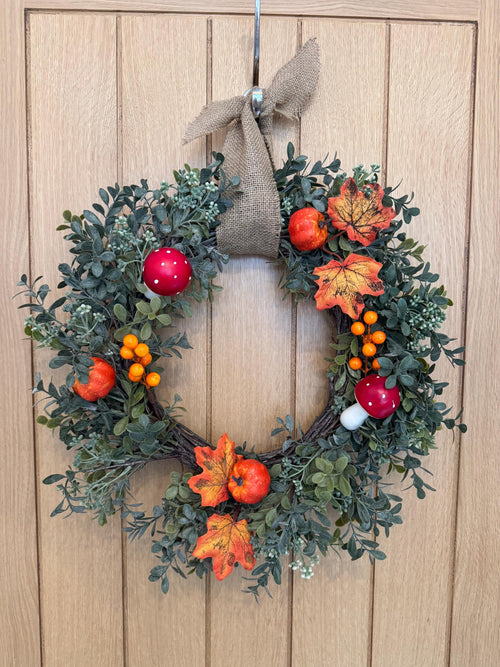 40cm Autumn Toadstool Wreath